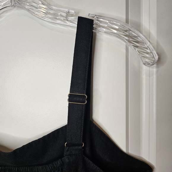 Sonoma Black Sleeveless Midi Sundress Casual Summer Dress Side Pockets Size L - Picture 4 of 11